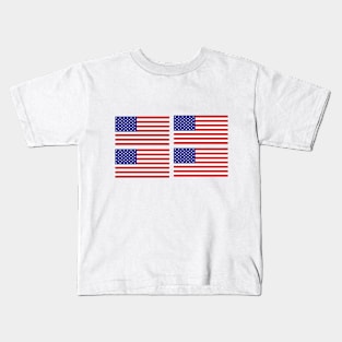 The American Flag x4 Kids T-Shirt